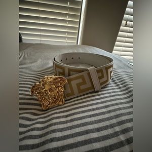 Versace Tonal Medusa Key Web Belt (85/34)